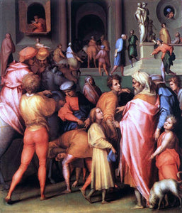  Jacopo Pontormo Joseph Being Sold to Potiphar - Canvas Art Print