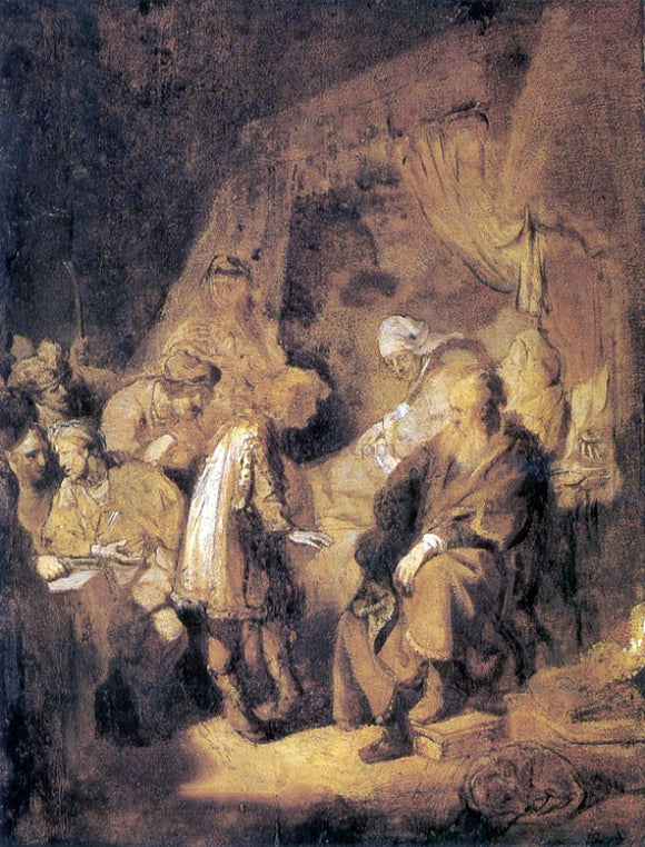  Rembrandt Van Rijn Joseph Tells his Dreams - Canvas Art Print