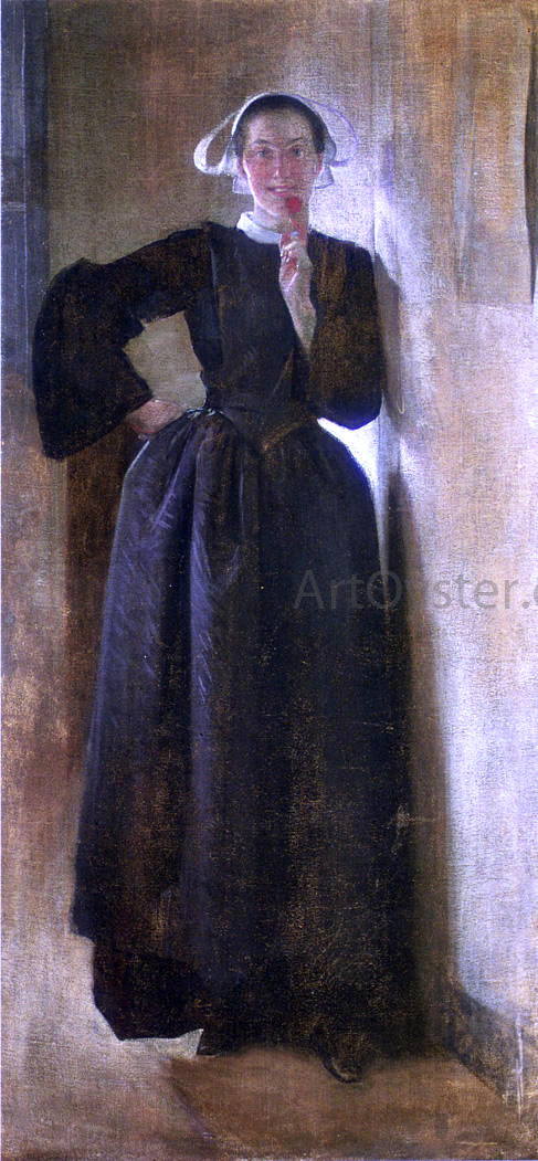  John White Alexander Josephine, the Breton Maid - Canvas Art Print