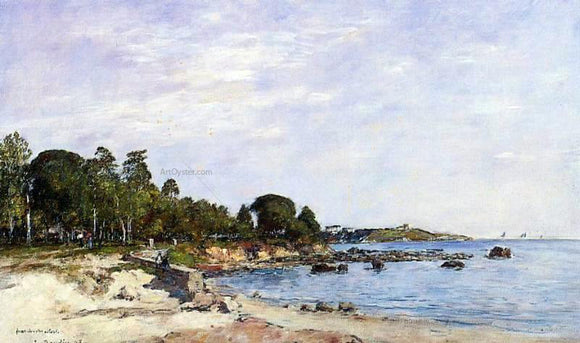  Eugene-Louis Boudin Juan-les-Pins, the Bay and the Shore - Canvas Art Print