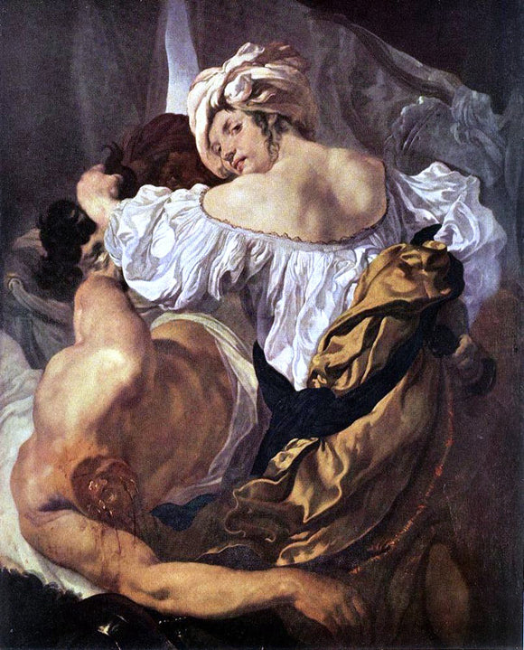  Johann Liss Judith and Holophernes - Canvas Art Print
