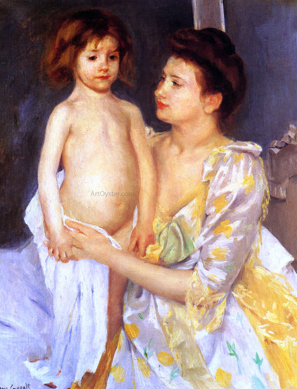  Mary Cassatt Jules Being Dried by His Mother - Canvas Art Print