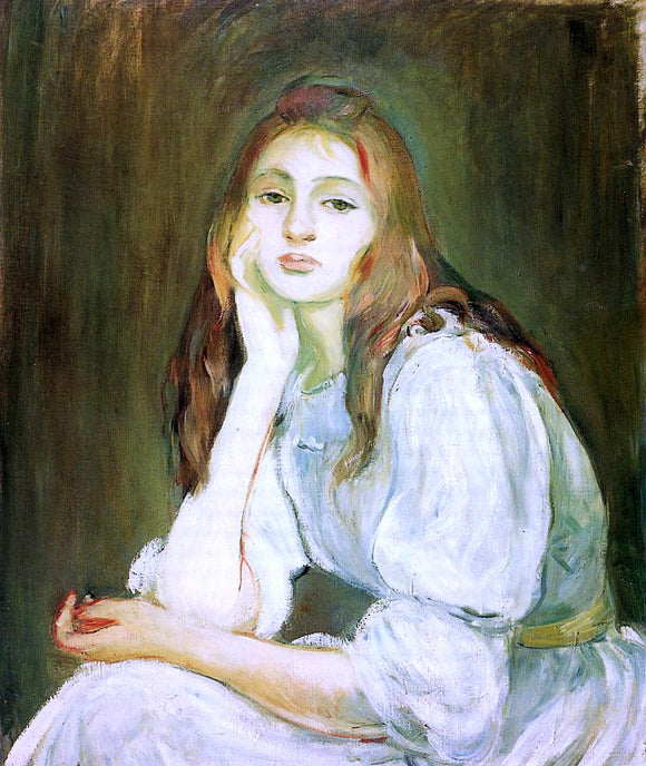  Berthe Morisot Julie Daydreaming - Canvas Art Print