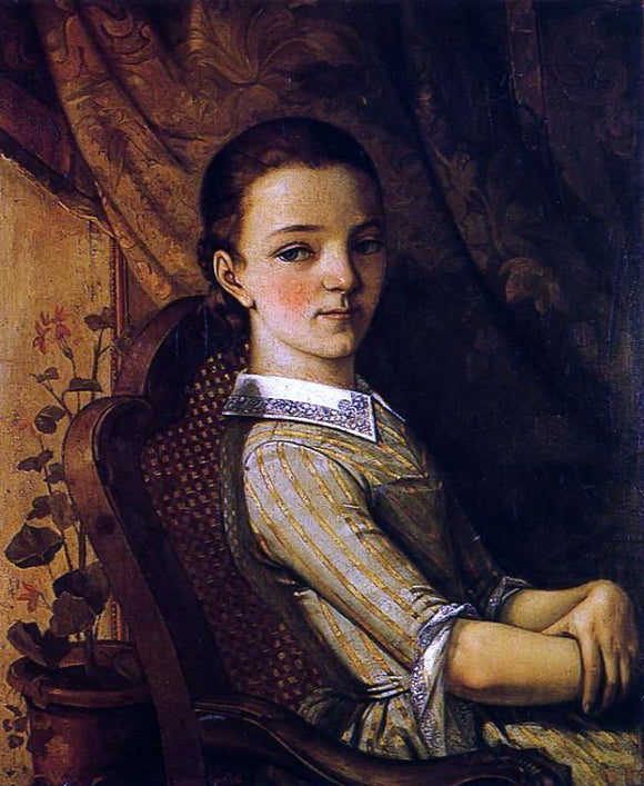  Gustave Courbet Juliette Courbet - Canvas Art Print