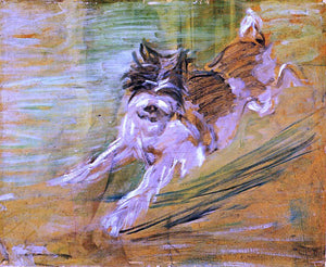  Franz Marc Jumping Dog "Schlick" - Canvas Art Print