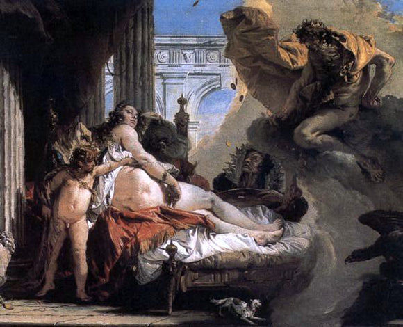  Giovanni Battista Tiepolo Jupiter and Danae - Canvas Art Print