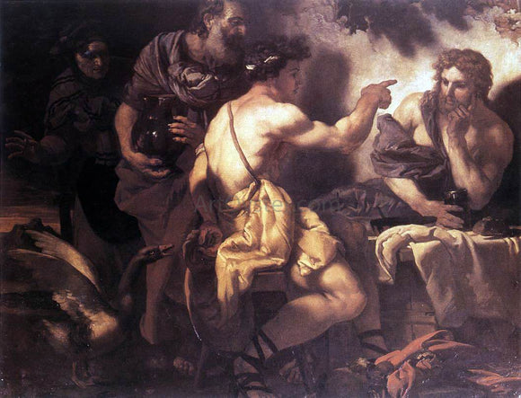  Johann Karl Loth Jupiter and Mercury at Philemon and Baucis - Canvas Art Print