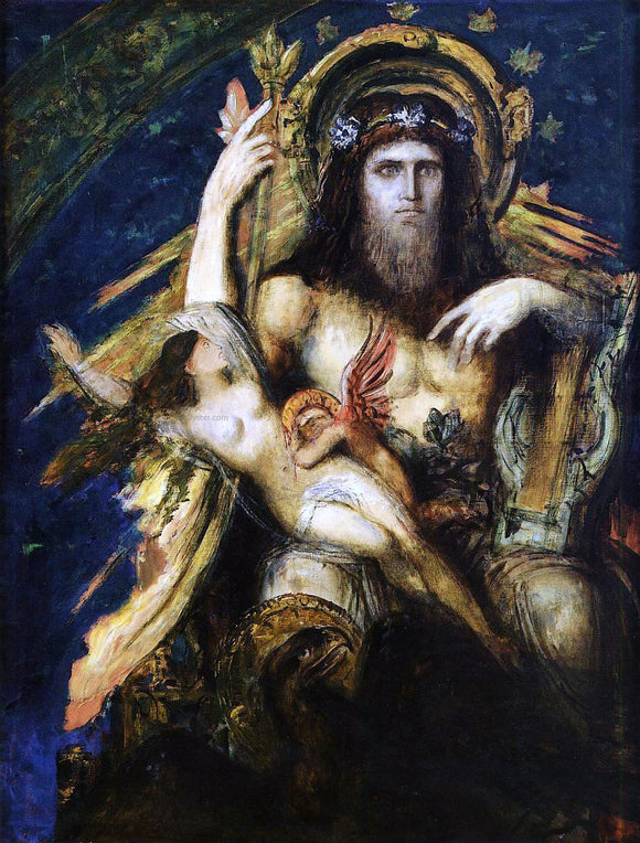  Gustave Moreau Jupiter and Semele - Canvas Art Print