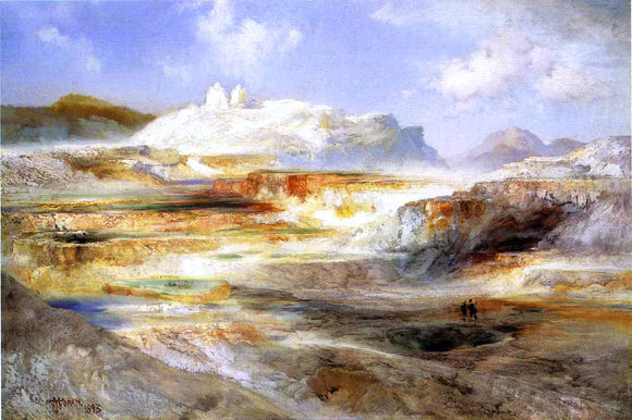  Thomas Moran Jupiter Terrace, Yellowstone - Canvas Art Print