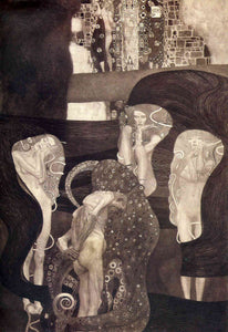  Gustav Klimt Jurisprudence Final State - Canvas Art Print