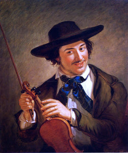  William Sidney Mount Just in Tune - Canvas Art Print