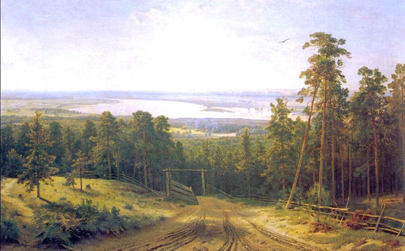  Ivan Ivanovich Shishkin Kama near Elabuga - Canvas Art Print