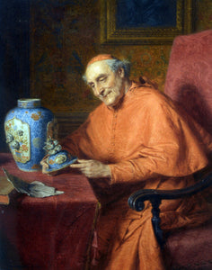  Eduard Von Grutzner Kardinal Als Kunstliebhaber - Canvas Art Print