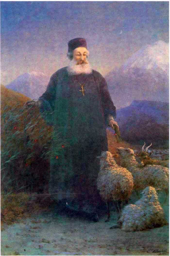  Ivan Constantinovich Aivazovsky Katolikos Hrimyan near Emiadzin - Canvas Art Print