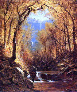  Sanford Robinson Gifford Kauterskill Falls - Canvas Art Print