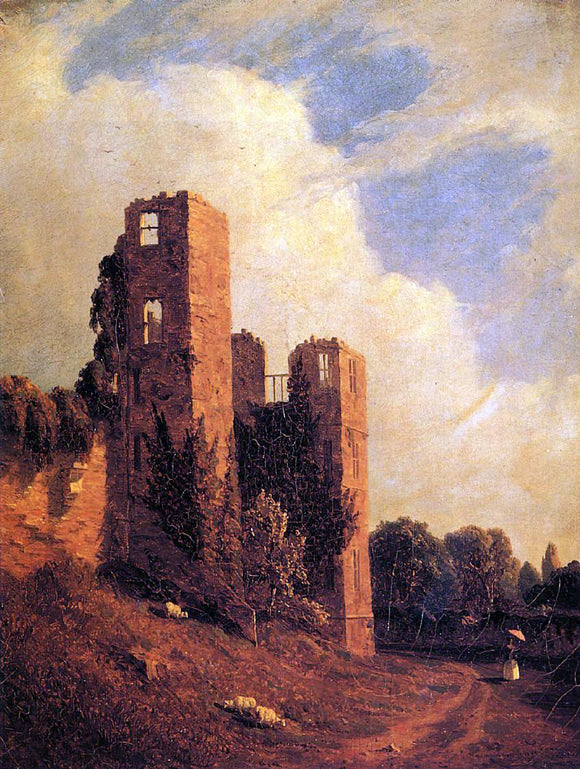  Sanford Robinson Gifford Kenilworth Castle - Canvas Art Print