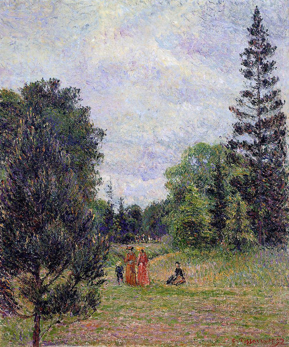  Camille Pissarro Kew Gardens, Crossroads near the Pond - Canvas Art Print