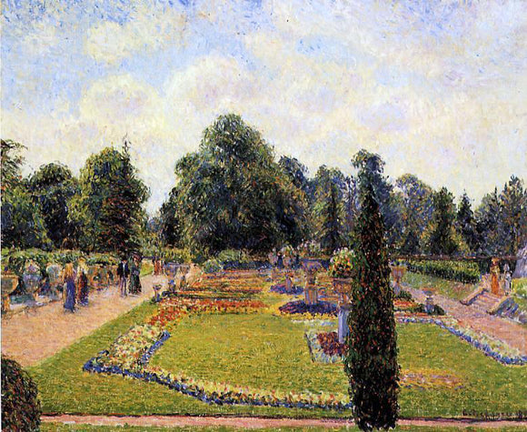 Camille Pissarro Kew Gardens: Path  Between the Pond and the Palm House - Canvas Art Print