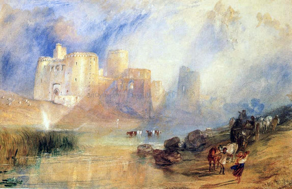  Joseph William Turner Kidwelly Castle - Canvas Art Print