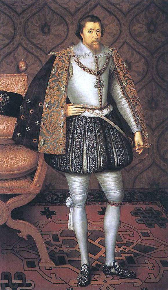  Paulus Van Somer King James I of England - Canvas Art Print