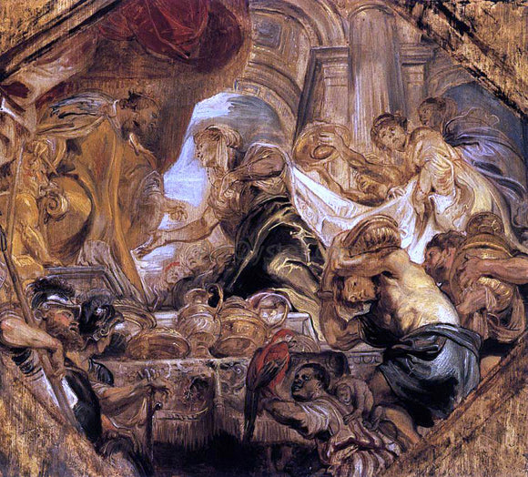  Peter Paul Rubens King Solomon and the Queen of Sheba - Canvas Art Print