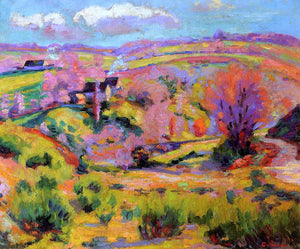  Armand Guillaumin La Creuse Landscape, Spring - Canvas Art Print