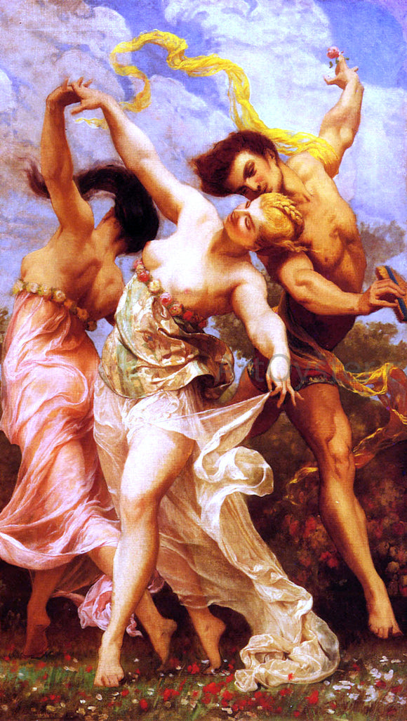  Gustave Rodolphe Boulanger La Danse Amoureuse - Canvas Art Print