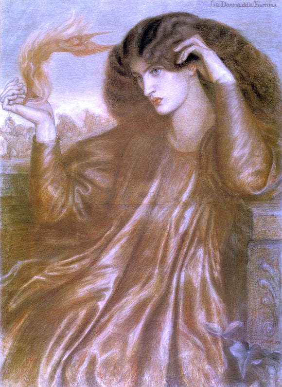  Dante Gabriel Rossetti La Donna della Fiama - Canvas Art Print