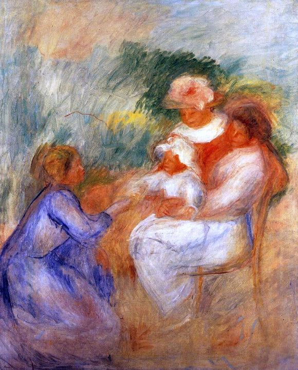  Pierre Auguste Renoir La Famille - Canvas Art Print