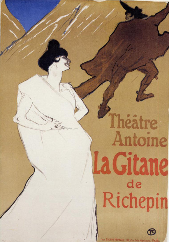  Henri De Toulouse-Lautrec La Gitane the Gypsy - Canvas Art Print