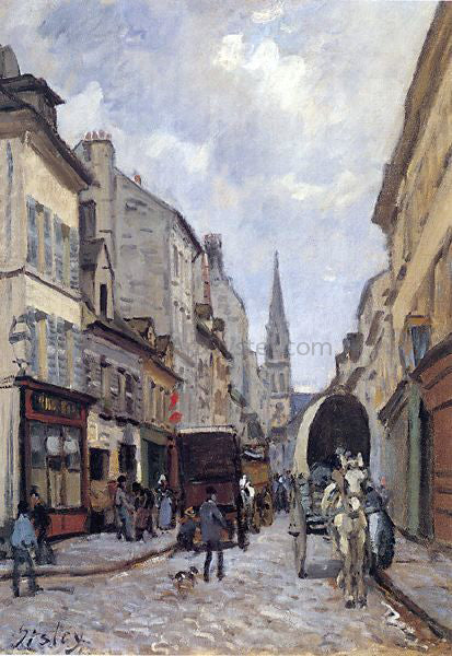  Alfred Sisley La Grand Rue, Argenteuil - Canvas Art Print