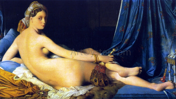  Jean-Auguste-Dominique Ingres La Grande Odalisque - Canvas Art Print