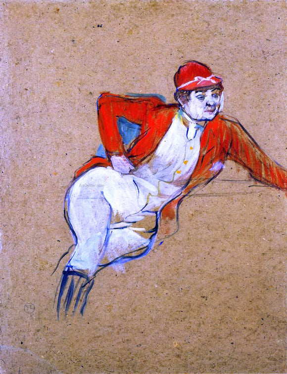 Henri De Toulouse-Lautrec La Macarona in Riding Habit - Canvas Art Print
