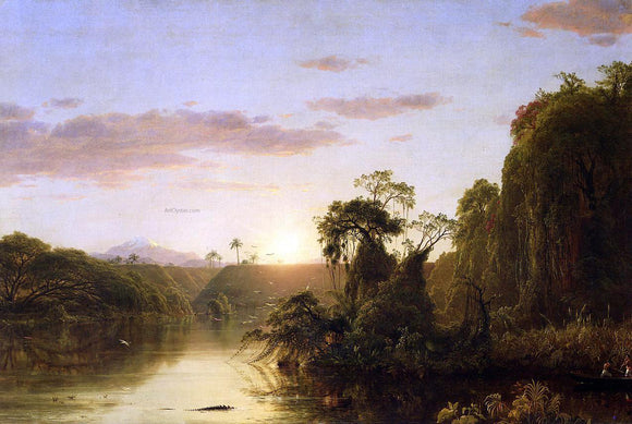  Frederic Edwin Church La Magdalena (also known as Scene on the Magdalena) - Canvas Art Print