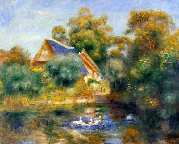  Pierre Auguste Renoir La Mere aux Oies - Canvas Art Print