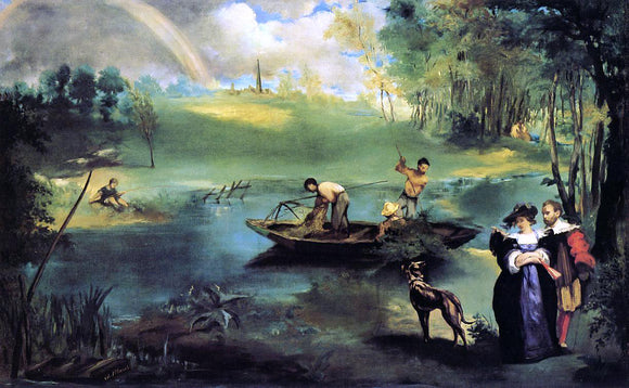  Edouard Manet La Peche - Canvas Art Print