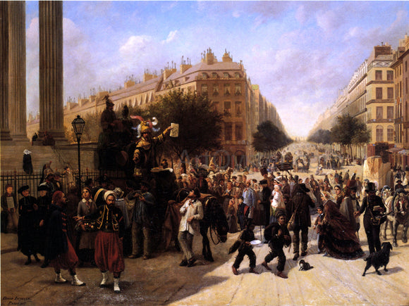  David Jacob Jacobsen La Place de la Madeleine, Paris - Canvas Art Print