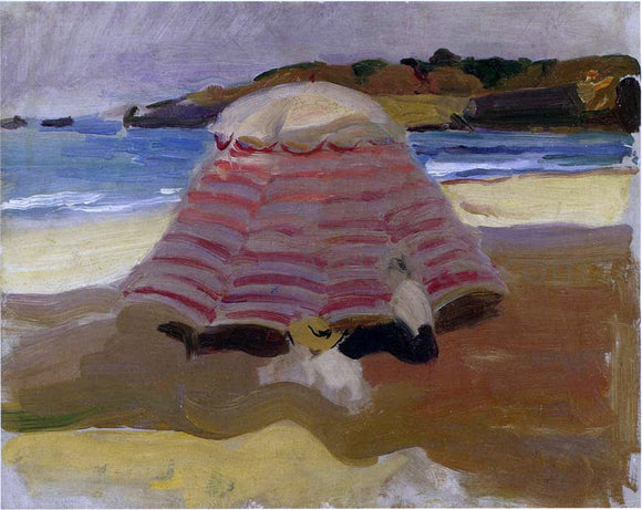  Joaquin Sorolla Y Bastida La Playa de Biarritz - Canvas Art Print