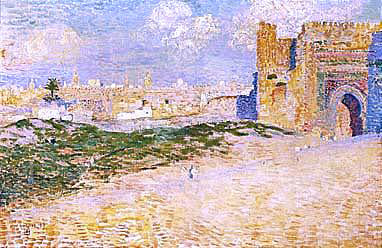  Theo Van Rysselberghe La porte de Monsour El Hay A Meknes, Maroc - Canvas Art Print