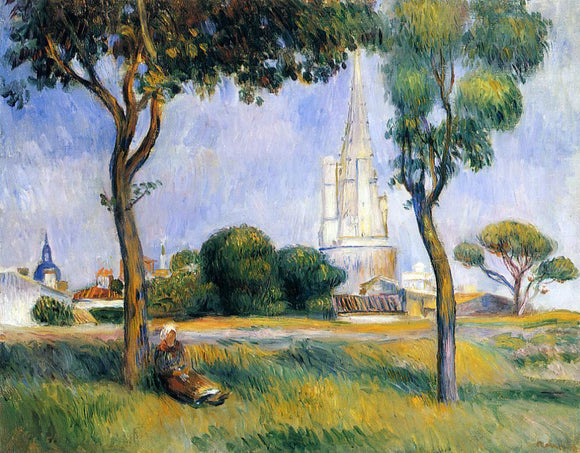  Pierre Auguste Renoir La Poudrerie de la Rochelle - Canvas Art Print
