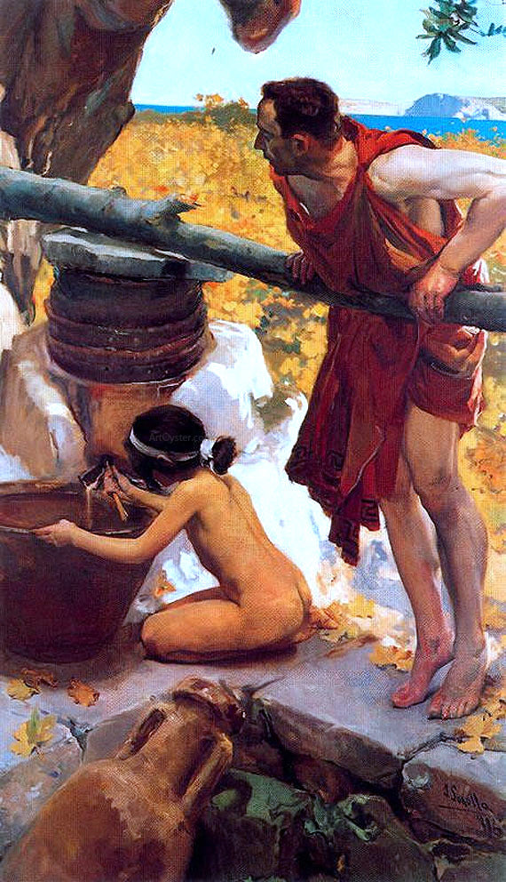  Joaquin Sorolla Y Bastida La Prenssa - Canvas Art Print