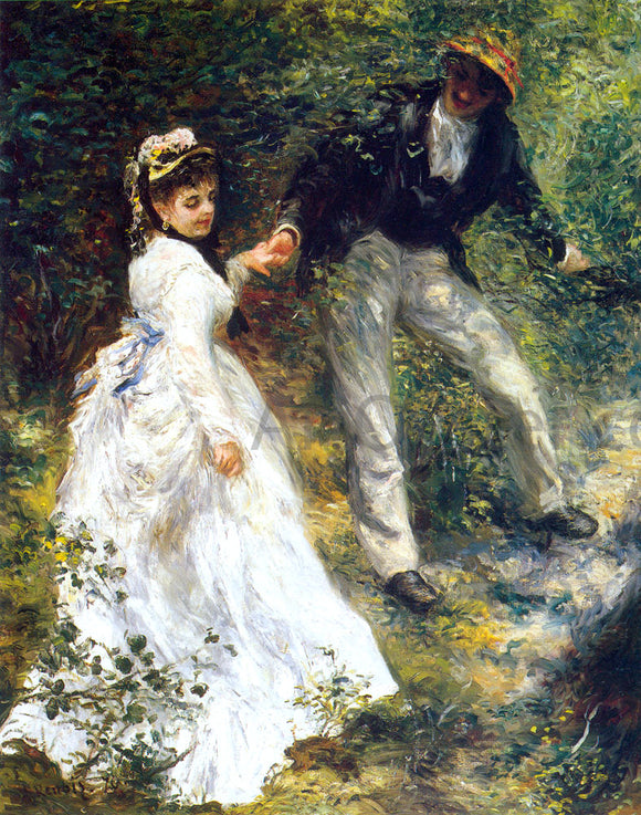  Pierre Auguste Renoir La Promenade - Canvas Art Print
