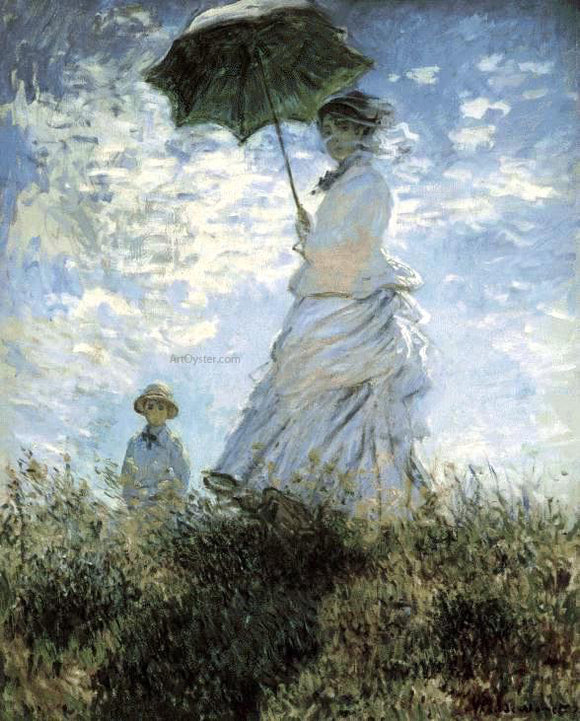  Claude Oscar Monet La Promenade - Canvas Art Print