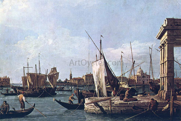  Canaletto La Punta Della Dogana - Canvas Art Print