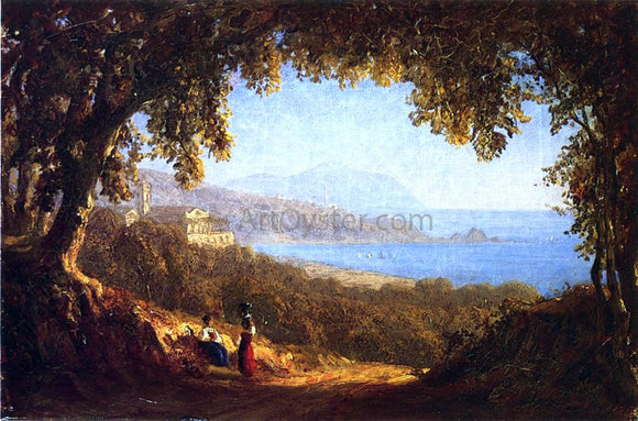  Sanford Robinson Gifford La Riviera di Ponente, Genoa - Canvas Art Print