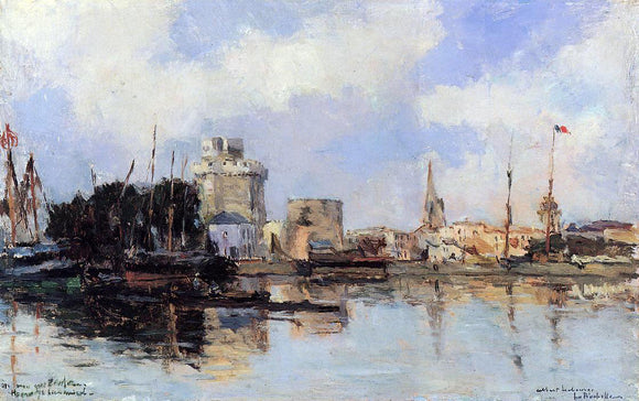  Albert Lebourg La Rochelle, the Harbor, Bright Sky - Canvas Art Print