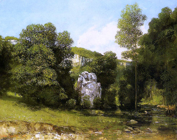  Gustave Courbet La Ruisseau de la Breme - Canvas Art Print