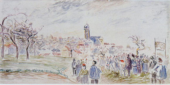 Camille Pissarro La Saint - Martin a Pontoise - Canvas Art Print