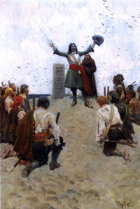  Howard Pyle La Salle Christening the Country 