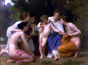  William Adolphe Bouguereau L'admiration (also known as Admiration) - Canvas Art Print